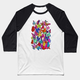 Butterflies Baseball T-Shirt